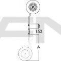 OSCULATI - Транцеви колела за лодка - до 180 kg